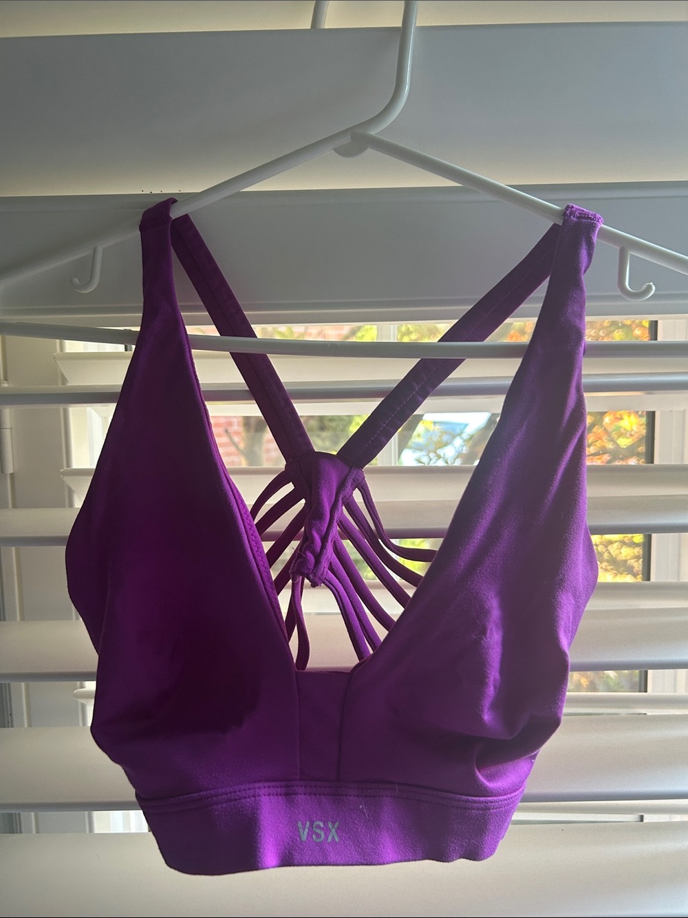 VSX Violet Strappy Back Sports Bra